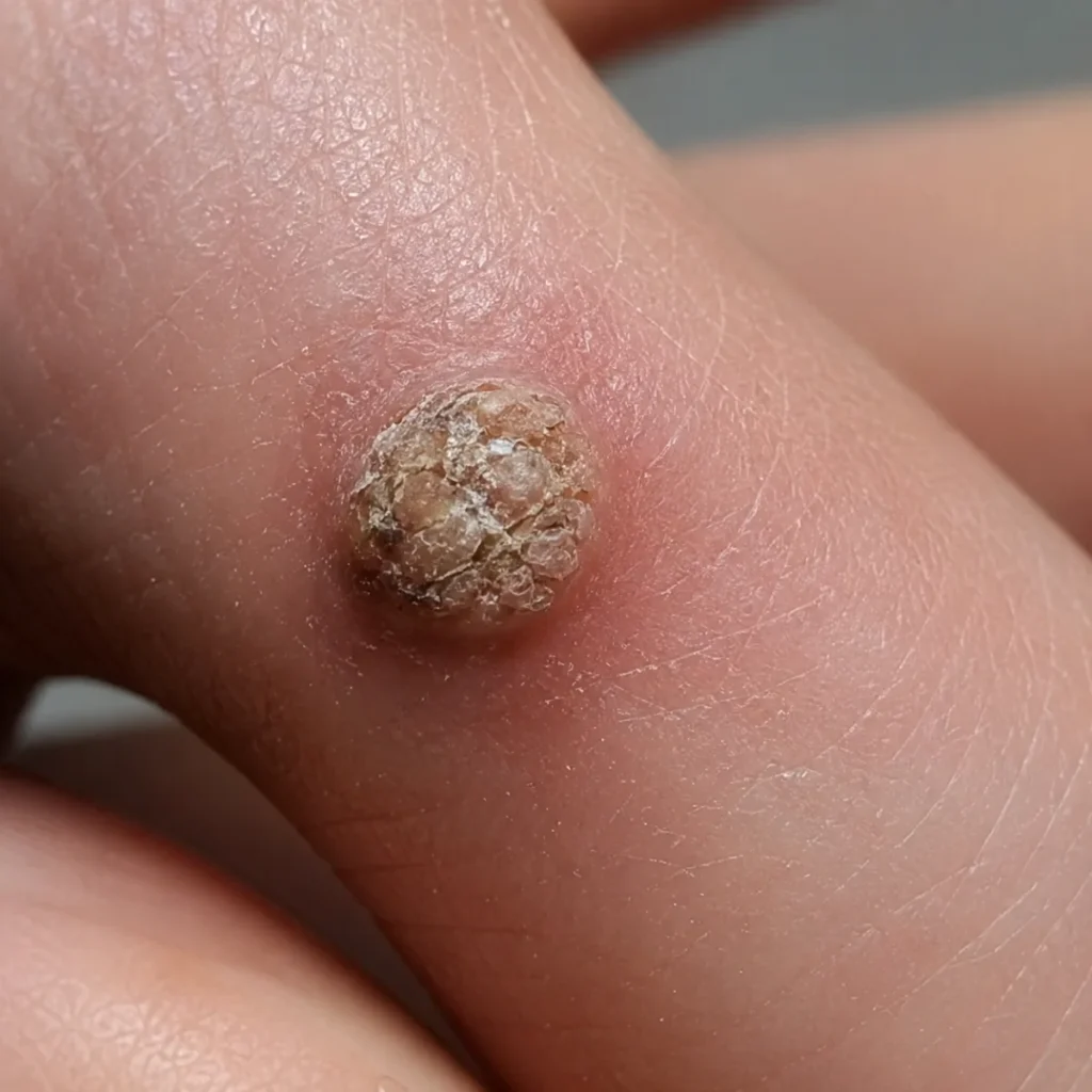 常見疣（Common Wart）外觀示意圖