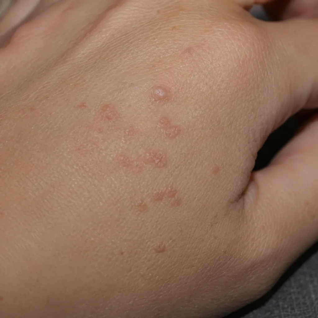 扁平疣（Flat Wart）外觀示意圖